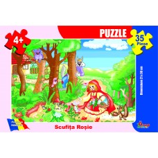 Puzzle - Scufița Roșie - 35 piese